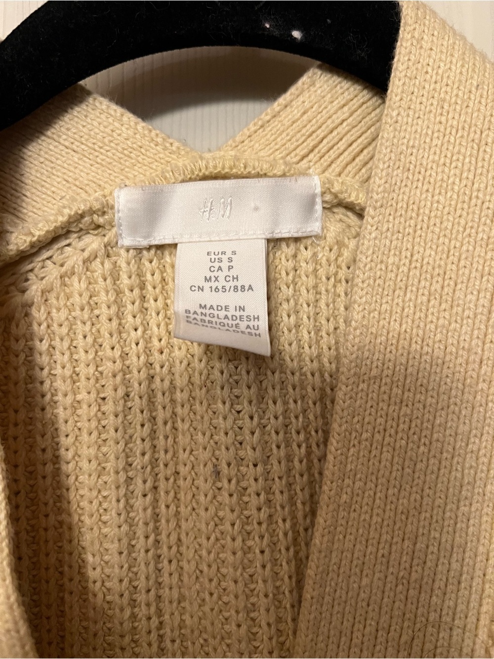 H&M light yellow cardigan - Picture 4 of 4
